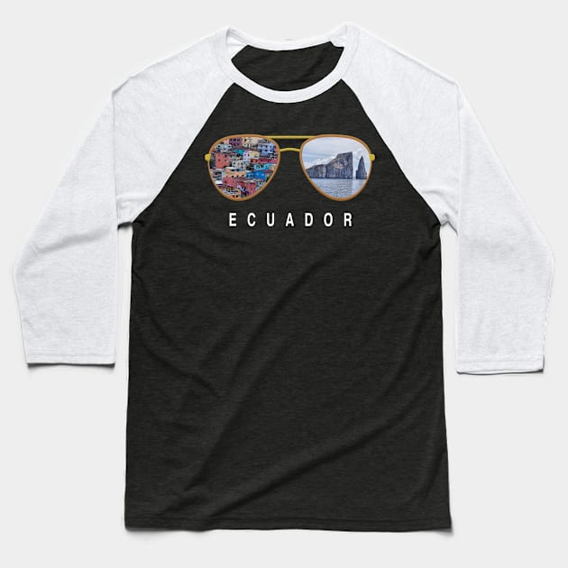 Ecuador  Sunglasses Baseball T-Shirt by JayD World